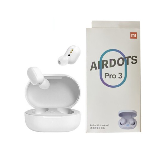 XIAOMI TWS WIRELESS EARBUDS REDMI AIRDOTS PRO 3 WITH CHARGING CASE AND MICROPHONE WHITE